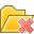 delete, folder, open icon