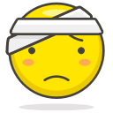 bandage, face, head, with svg vector icon