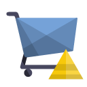 shoping,cart,pyramid icon