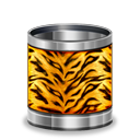 tiger,trash,animal,recycle bin icon