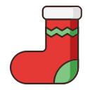 christmas, socks, winter svg vector icon