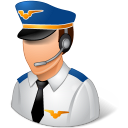 male, pilot icon