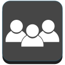facebook, group, people, social svg vector icon