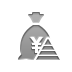 money,bag,yen,pyramid icon