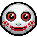 clown, doll, halloween, jigsaw, mask, monster, saw icon