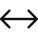 arrow, arrows, left, right, unitedarrowleftright svg vector icon