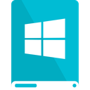 cyan, drive, white, windows icon