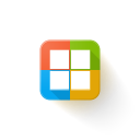 logo, microsoft svg vector icon
