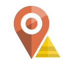 location,pyramid icon