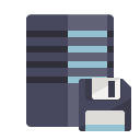 server,diskette icon
