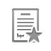 contract,star icon