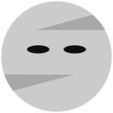 halloween, mummy svg vector icon