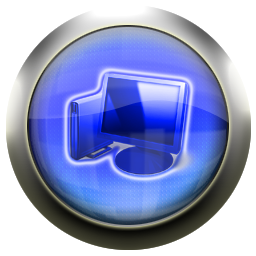 blue,computer icon