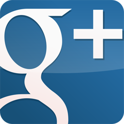 googleplus,gloss,blue icon