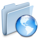 network,folder,badged icon
