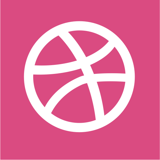 Dribbble svg vector icon