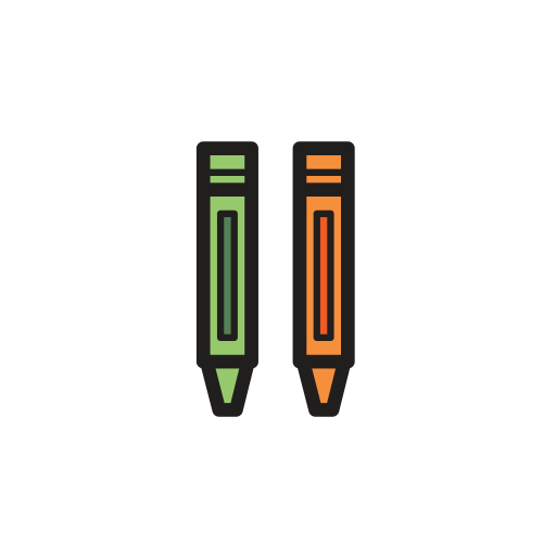 Two Pencils svg vector icon