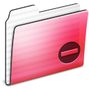 private,folder,red,stripe icon