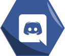 app, awesome, discord, hexagon, social svg vector icon