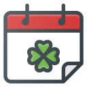 calendar, date, day, patrick, st svg vector icon