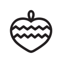 christmas tree, decoration, heart, new year, xmas, xmas tree svg vector icon