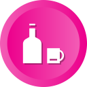alcohol, bottle, cup, drink, juice, water, wine svg vector icon