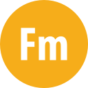 adobe, framemaker, round svg vector icon