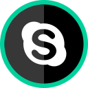 logo, media, online, skype, social svg vector icon