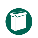 food boxes, paperboard, recycling svg vector icon