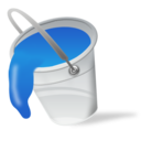 blue, bucket, color, fill, paint icon