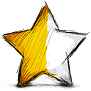 star,half,left icon