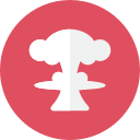 mushroom, nuclear svg vector icon