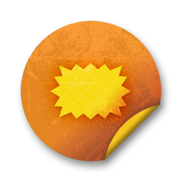 orange,grunge,sticker,badge icon