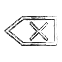 backspace, productivity, shape, social svg vector icon