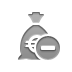 money,bag,euro,delete icon