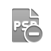 file,format,psd,delete icon
