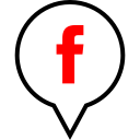 facebook, pin, social svg vector icon