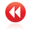 button, red, rew icon