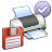printer,floppy,default,save,print icon