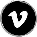 logo, media, social, vimeo svg vector icon