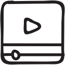 media, movies, multimedia, play, player, ui, video svg vector icon