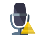 radio,microphone,pyramid icon