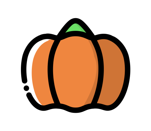 Pumpkin svg vector icon