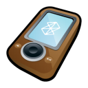microsoft,zune,brown,mp3 player,ipod icon