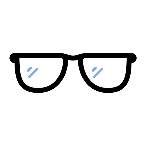 Glasses svg vector icon