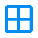 border all, excel, google, google sheets, microsoft excel, sheets svg vector icon