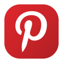 logo, pin, pinterest, social svg vector icon