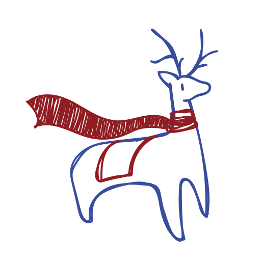 Reindeer svg vector icon