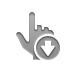 hand,point,down icon