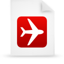 document, file, paper, red icon